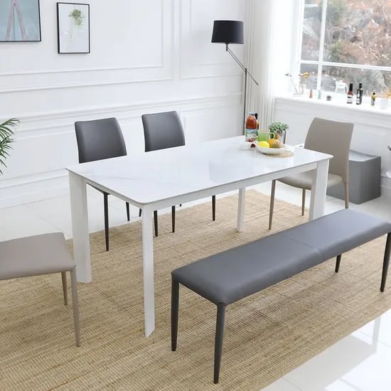 클레르 4인용 양면 포세린 세라믹 식탁 테이블 1500 SL132