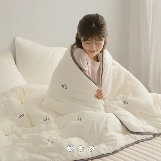 신규컬러출시! 포근폭신 시즈닝 소프트워싱 자수 먼지없는 사계절 차렵이불세트 SS/Q 3컬러