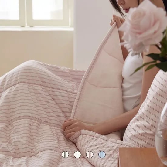 포그 알러지케어 실크코튼필 냉감 여름/간절기/사계절 차렵이불세트 SS/Q/K 8color