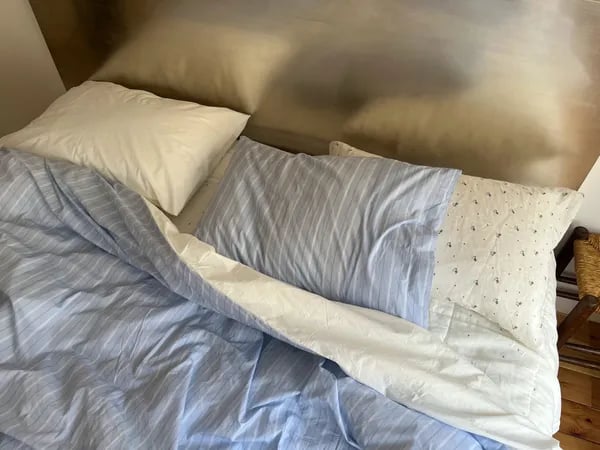 블루 선데이셔츠 60수 코튼 무봉제 차렵이불 SS Q/K