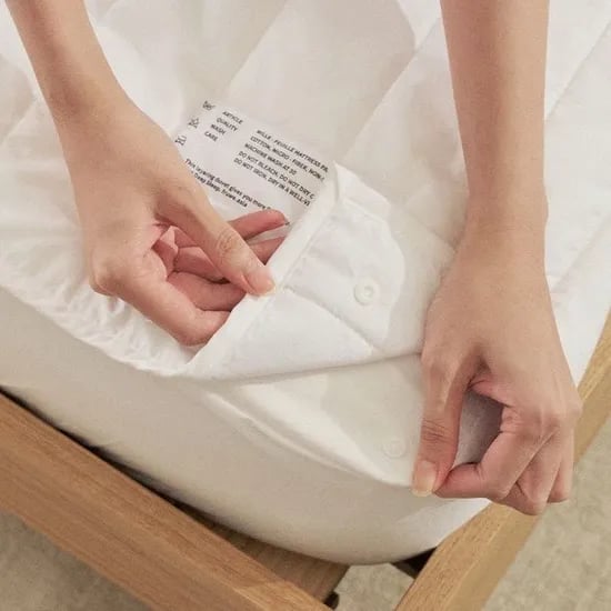 간편교체! 똑딱이 밀푀유 침대 코튼 패드+매트리스 방수커버 세트 SS Q K LK CK