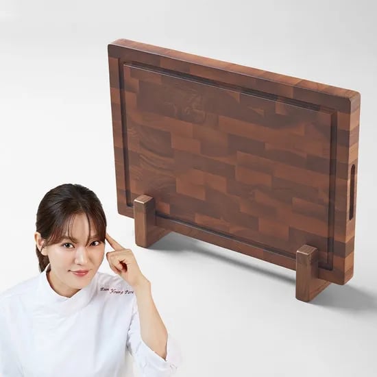 북미산 월넛 대형/소형 도마 받침대(2pcs)