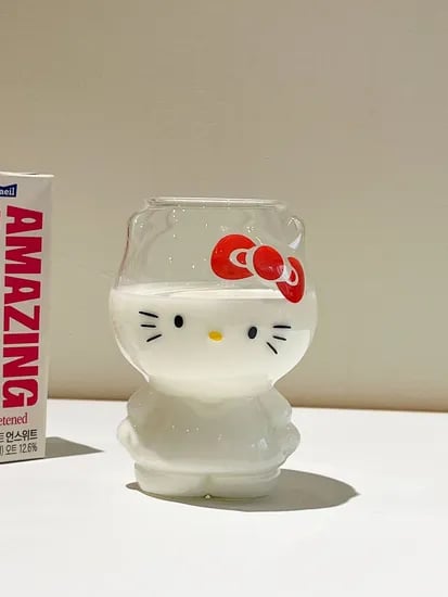 키티 글라스 컵(KITTY GLASS CUP)