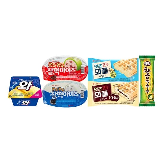와 찰떡아이스 돼지바빵 등 샌드아이스크림 8종 12개+12개 골라담기