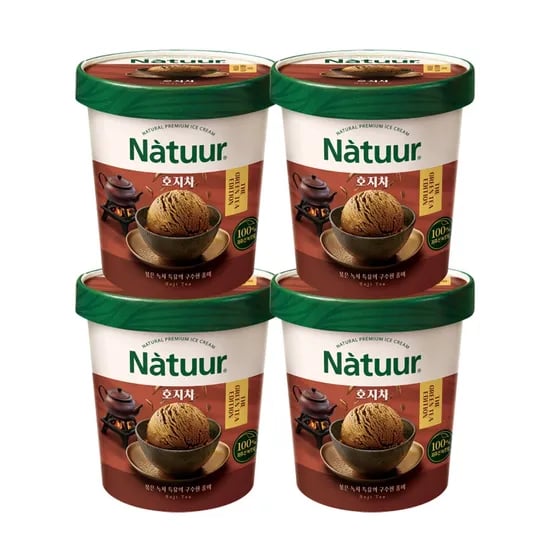 나뚜루 호지차 파인트 474ml x4