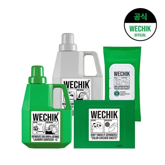 섬유유연제 1L + 세탁세제 1L + 건조기시트 80매 + 이염방지시트 30매