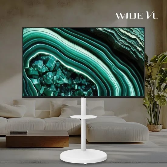 와이드무빙뷰 구글스마트 QLED215cm(85인치)4K UHD TV 삼탠바이미 스탠드 세트