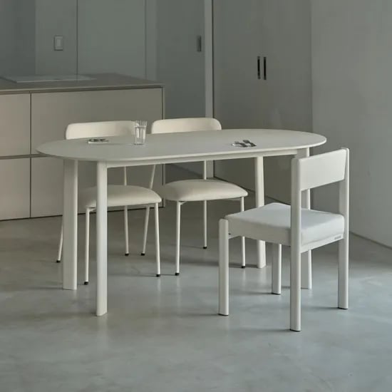 studio / 페이브 세라믹 식탁 테이블, 타원형, 1550/1750
