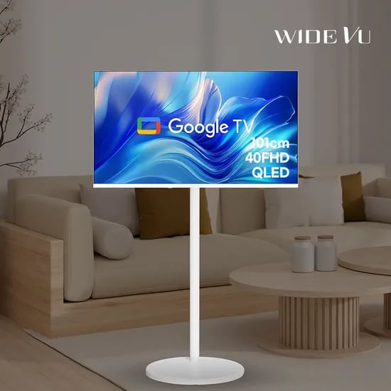 화이트에디션 구글스마트 101cm(40인치)FHD QLED TV 와이드무빙뷰 삼탠바이미가능