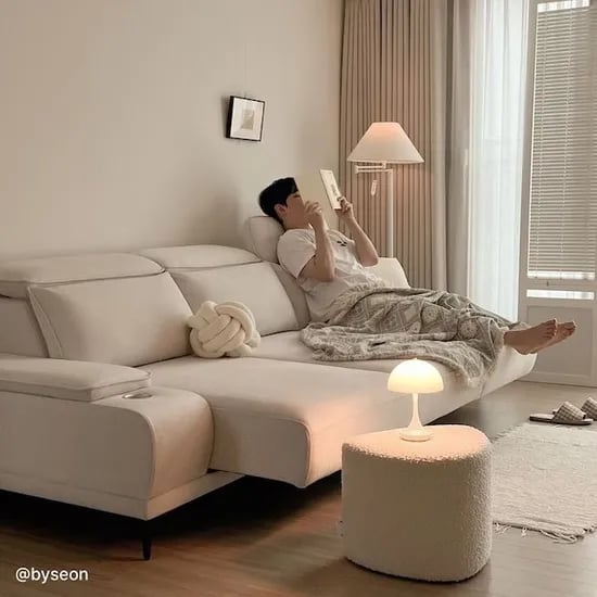 어썸 코모도 패브릭 3세대 리클라이너 모션 슬라이딩 3/4인 소파