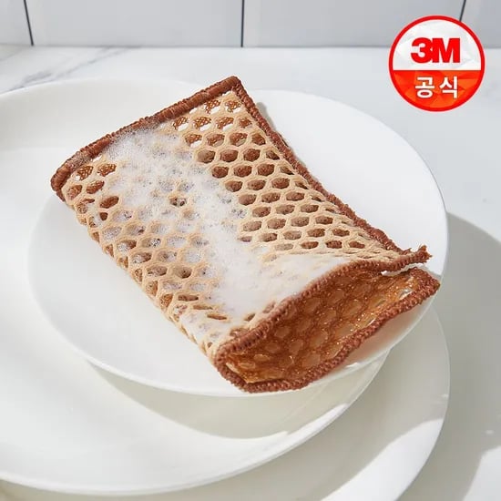 옥수수 3중 그물망사 수세미 2+1입 3개(총 9입)