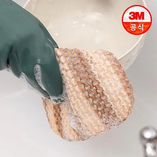 옥수수 전분 그물망사 천연 수세미 (9입/12입)