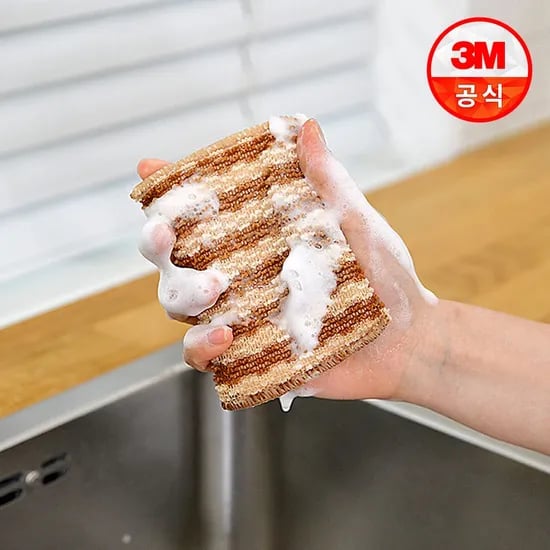 옥수수 전분 천연 망사 수세미 12입