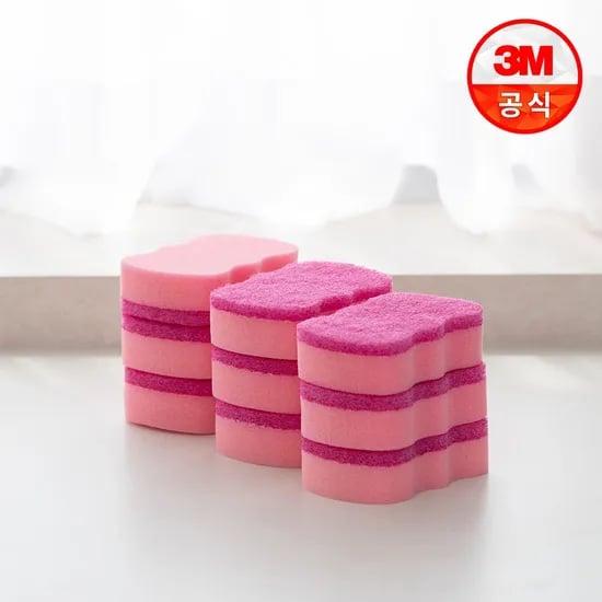 제로스크래치 스펀지 수세미 9개입