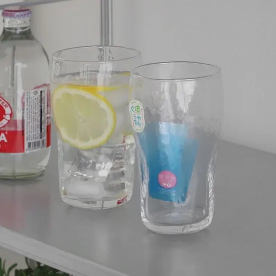 도요사사키 버블 글라스 잔 465ml 기포 유리컵 하이볼 맥주잔
