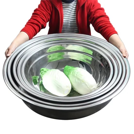 국산 스텐 양푼 믹싱볼 다라이 김장 대야 11size