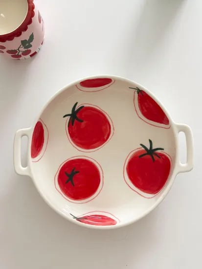 풀 오브 토마토 팬 접시(FULL OF TOMATO PAN PLATE) L