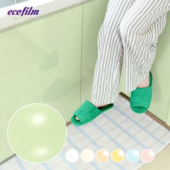 파스텔 유광 인테리어필름 싱크대 냉장고 가구 리폼 시트지 10colors