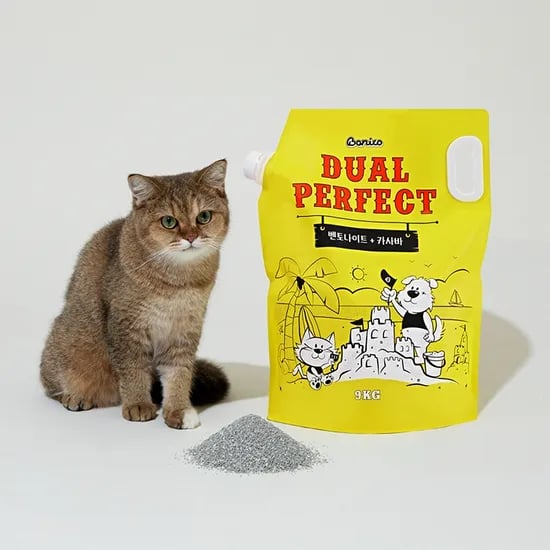 보니코 듀얼퍼펙트 고양이 모래 9kg (벤토나이트/카사바 혼합)