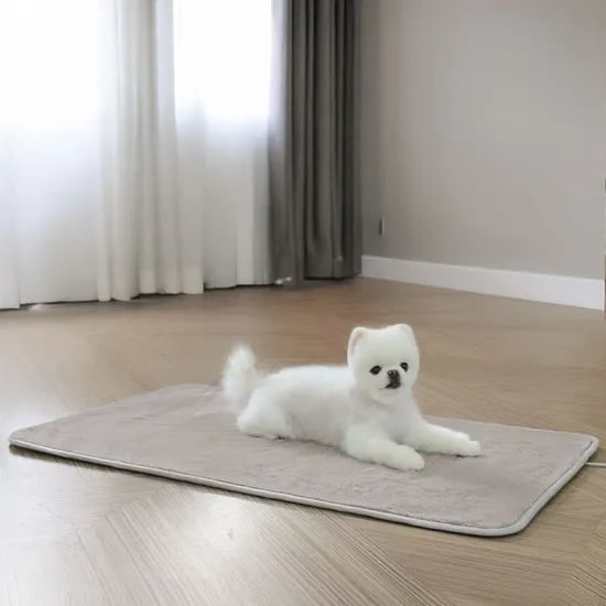 온열 기능 강아지 방석 밍크전기매트