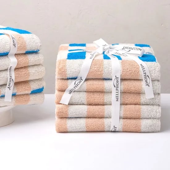 멜포니 뱀부타올 200g 어닝블루 5장 묶음 16종 타올 빠른 흡수 고품질 죽사