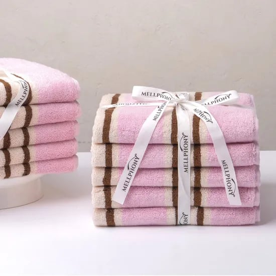멜포니 뱀부타올 200g 티킹 핑크브라운 5장 묶음 16종 타올 빠른 흡수 고품질 죽사