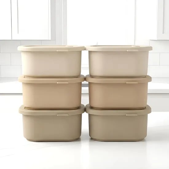 국내산 플래티넘 실리콘 냉동밥 이유식 보관 밀폐 용기 돌체 400ml 6P