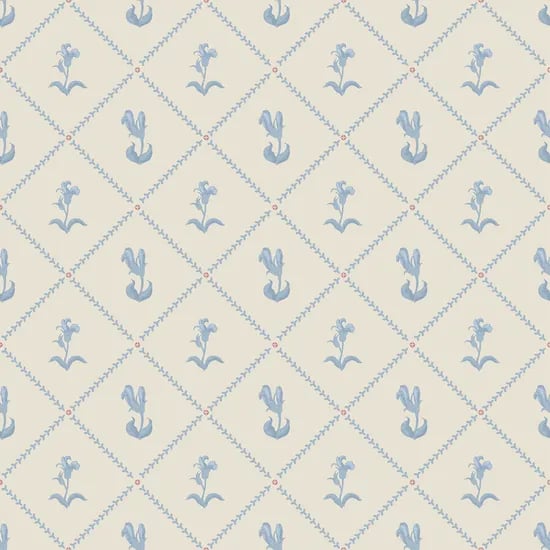 셀프 스티커 떼기 쉬운 패브릭 벽지 Salvia Pattern