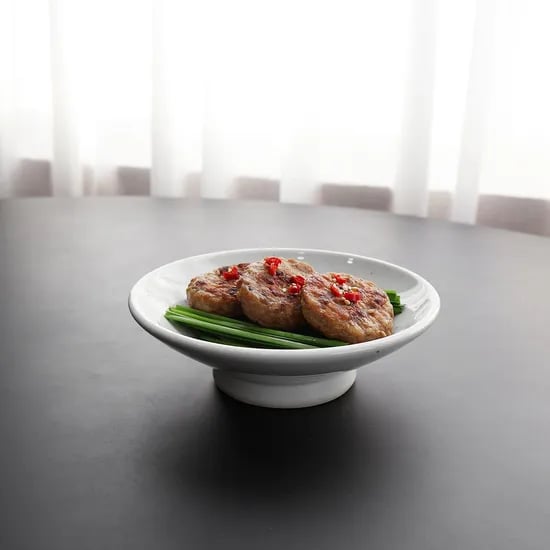 1+1 핸드메이드 분청 고백자 국내생산 도자기 원 굽 접시 사이즈 2종