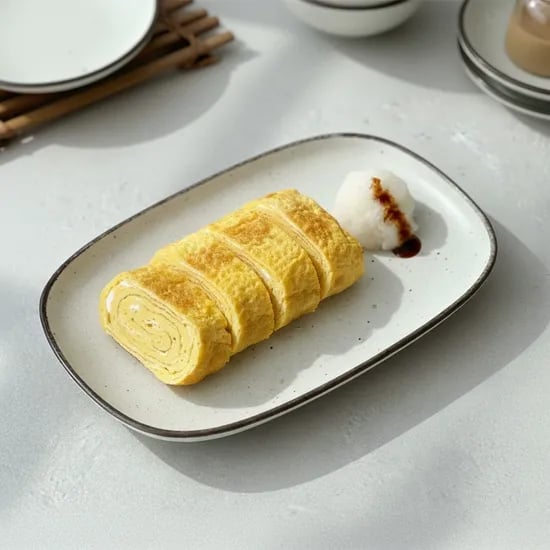 피넛브라운 직사각 포인트접시 24cm MADE IN JAPAN