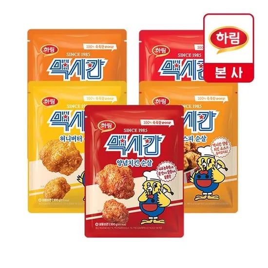 순살치킨 (크리스피, 핫크리스피 외 3종) 5종 2+2, 4팩 골라담기