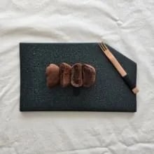 모리 블랙 직사각접시