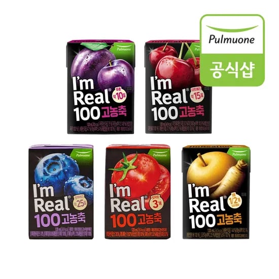 아임리얼 100 고농축 토마토/블루베리/배도라지/푸룬/타트체리 24개 골라담기