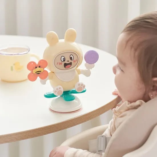 버니 흡착 스피너 이유식 하이체어 아기 장난감 필수템
