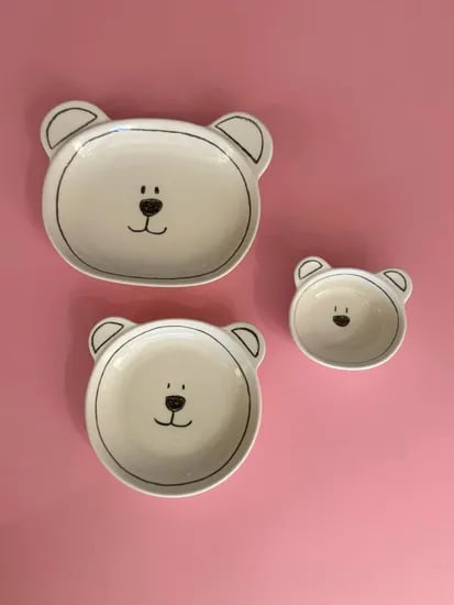 곰돌이 볼 & 플레이트(BEAR BOWL & PLATE) 3 TYPE
