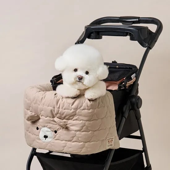 곰돌이 올인원 강아지 유모차 쿠션 범퍼 일체형 3colors