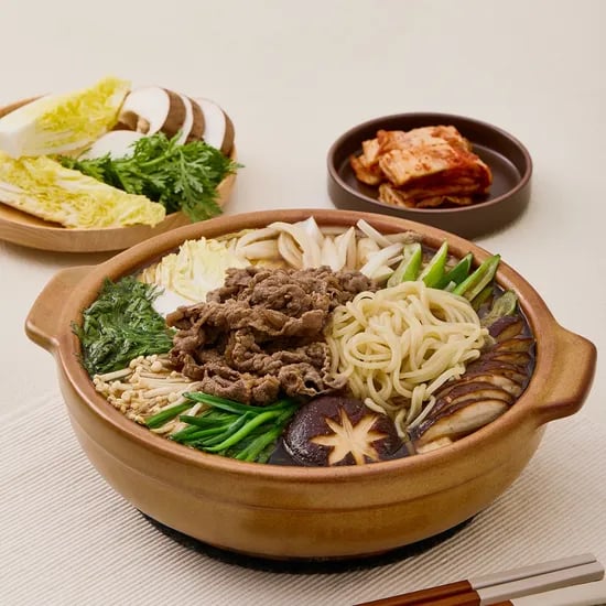 부산 해운대 암소 갈비집 한우 소불고기 전골 790g