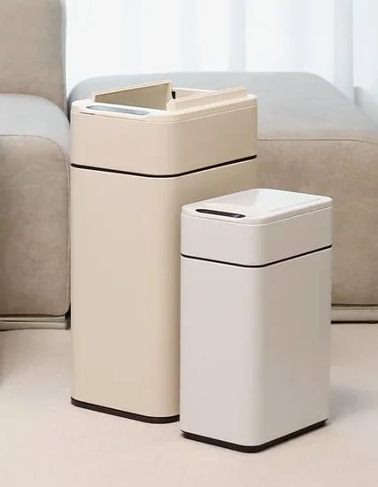10L+20L 스마트 자동 센서 쓰레기통 냄새차단 인테리어 휴지통 날개형