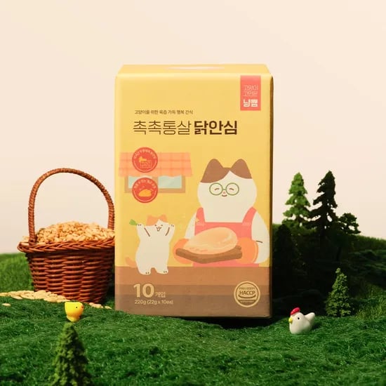 냥쌤 육즙 팡팡 촉촉통살 닭안심 22g x 10개 2팩묶음