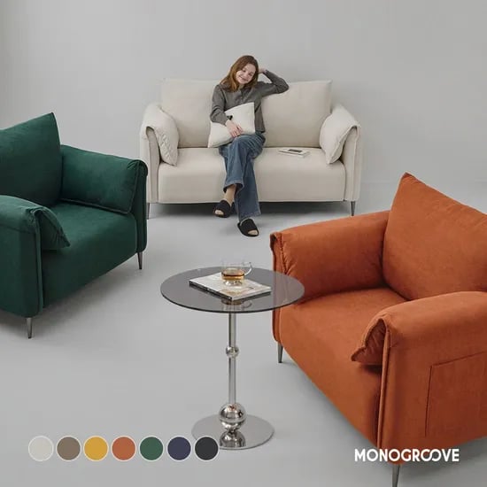타로 코듀로이 패브릭 1인용/2인용/3인용 소파 7colors