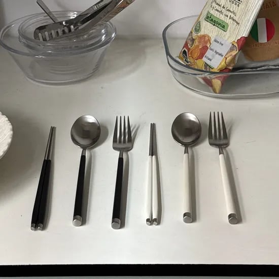 모던 투톤 무광 수저세트