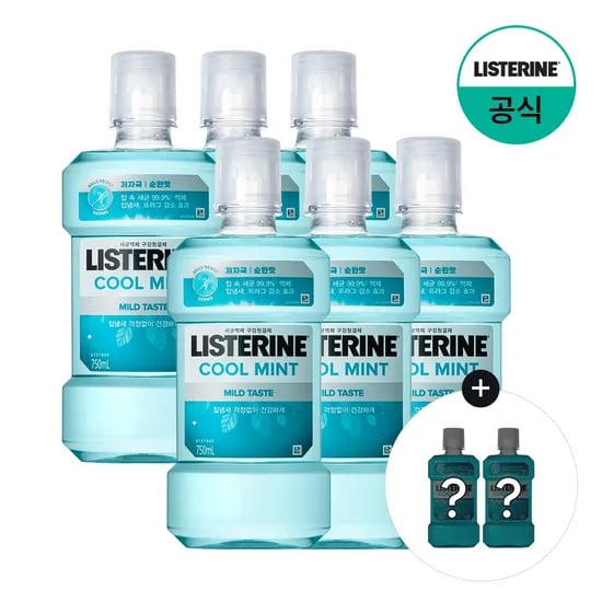 쿨민트 마일드 750ml x6+(증정)250ml x2 랜덤(마일드)