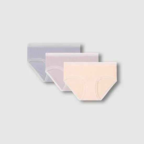 여 모달 립 힙허거 팬티 3매 (4 sizes)(3 colors)
