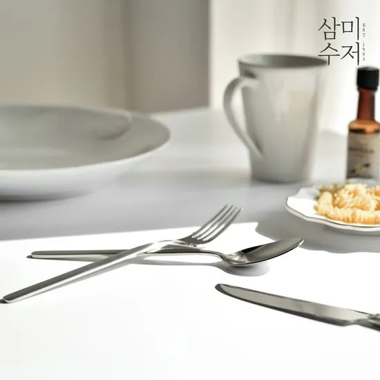 기본의 기본 스텐 커트러리세트 한식/양식/디너/디저트 2P/3P/4P/6P