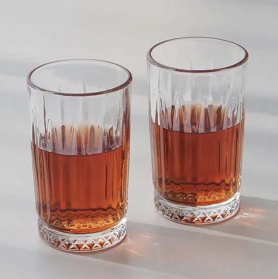 다이아 일자 하이볼잔 350ml 2P세트 카페 유리컵 글라스 맥주잔