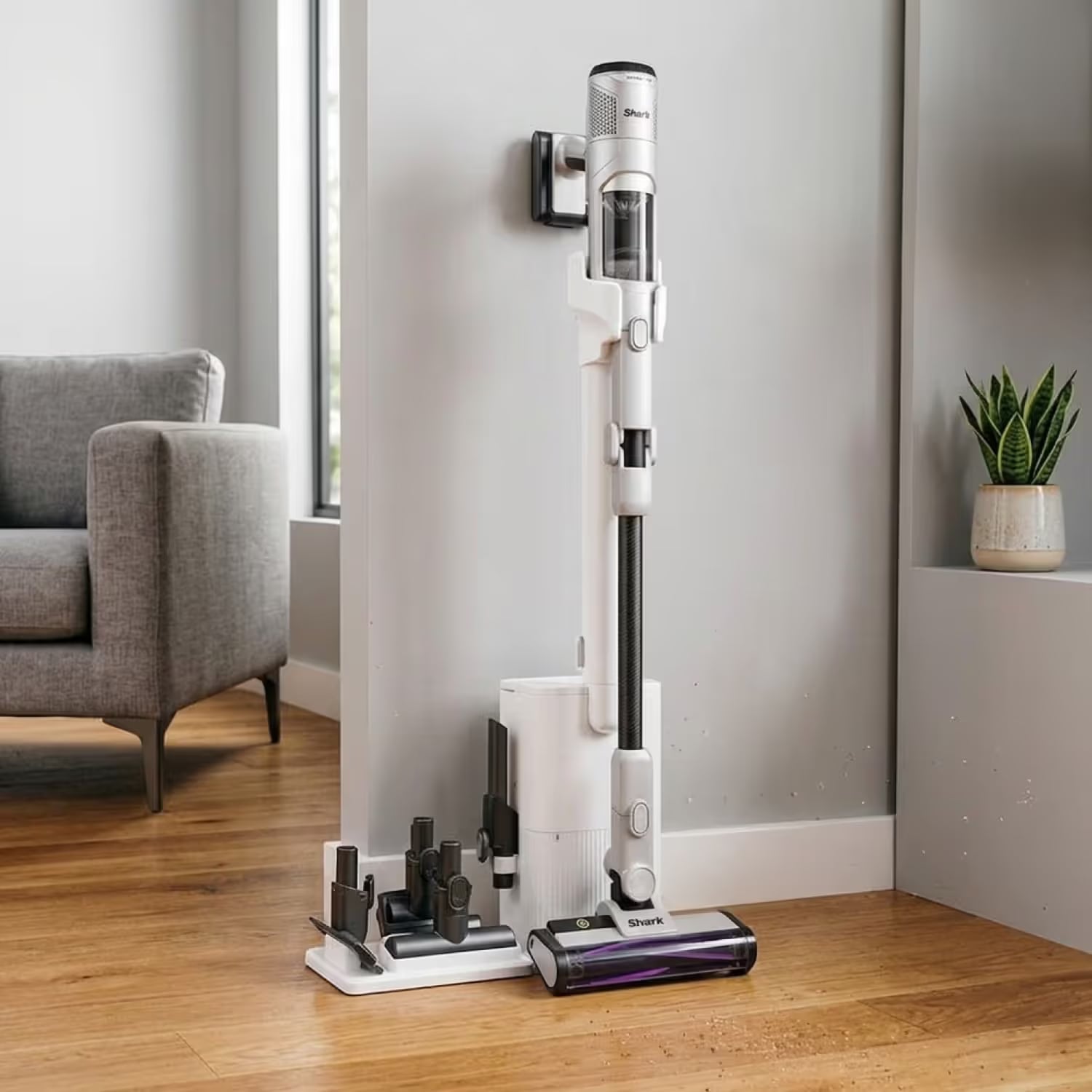 샤크 무선청소기 디텍트 Clean&Empty 자동먼지비움 IW3241KR