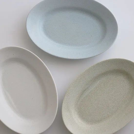 카네수즈 히카리 타원접시 23.5cm 3color 오발 샐러드볼 파스타볼 타원볼