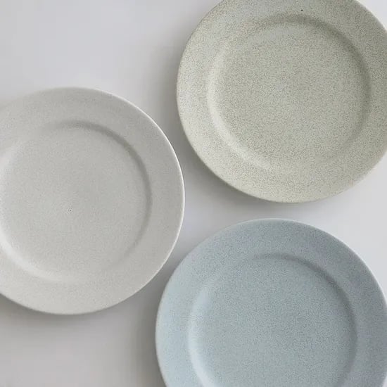 카네수즈 히카리 원형접시 17cm 3color 브런치 그릇 가정식 접시 일제