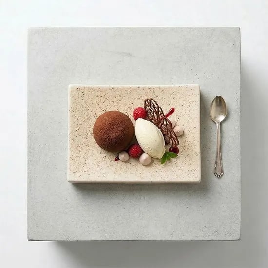 해든 핸드메이드 이천 도자기그릇 도마 접시 디저트 그릇 플레이팅 1p