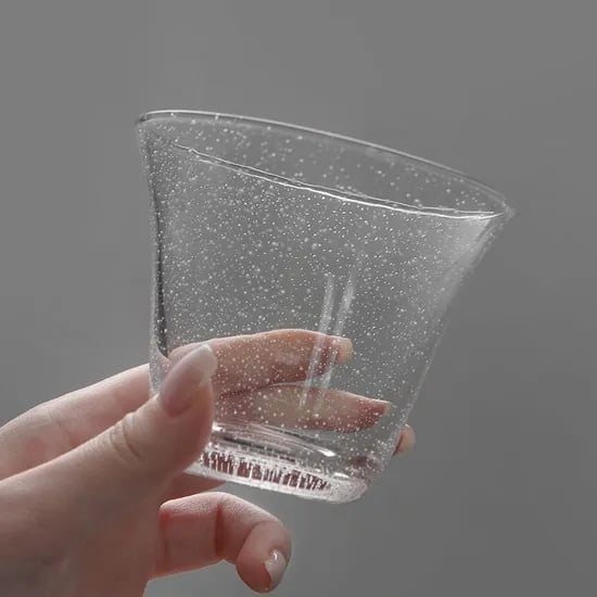 버블리 글라스 클리어컵 300ml 투명 버블 글라스 유리컵